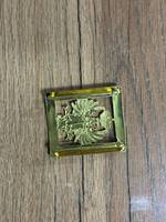 Boucle de ceinture rectangulaire personnalisée avec emblème, cadre de boîte, imprimée par transfert thermique, plaquée, décorative, pour uniforme et costume