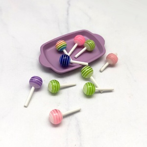 Vente chaude 1:12 Miniature unisexe maison de poupée coloré doux sucette plastique et résine bricolage meubles jouets - Product Image 2