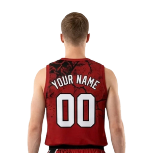 Ensemble short et maillot de basket imprimé éclairs pour homme, sans manches, col en V, bordure contrastante, uniforme de club personnalisé, nom de l'équipe, numéro du joueur - Product Image 4