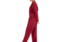 FARMAN TRADERS Nouvelle Collection – Ensemble de Sport Hiver Personnalisé pour Femme : Sweat-shirt Ample à Col Rond en Polaire Respirante à Manches Longues