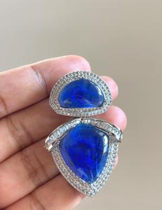 Pendientes Largos con Circonitas Plateadas de Primera Calidad, Estilo Radiante, para Mujer, Ideales para Eventos Nocturnos, Bodas y Fiestas - Product Image 3