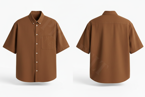 Camisa de Vestir con Botones, Estilo Moderno, Ropa Casual de Trabajo, Camisa de Oficina de Verano con Bolsillo, Algodón Transpirable - Product Image 4