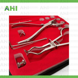 Kit de Aislamiento Dental Completo AHI con Pinzas de Acero, Marco y Punzón Manual para Tratamiento Endodóntico, Certificado CE - Product Image 4