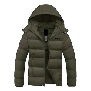 <b>Lightweight</b> Hooded Casual Puffer Style <b>Men</b> Bubble <b>Jacket</b> Comfortable Warm Outerwear for Winter Daily Use and Cold Conditions - Product Image 1