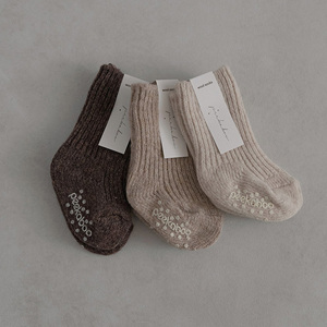 Chaussettes en mélange de laine côtelées Peekaboo pour bébés, enfants et adultes – Chaussettes d'hiver chaudes et confortables - Product Image 5