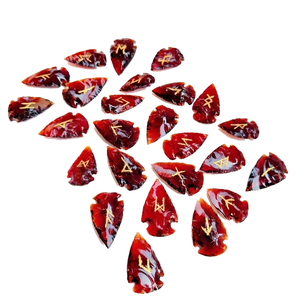 High quality red obsidian rune <b>set</b> <b>Crystal</b> Rune Wicca Energy natural stone for Divination and Intuition Meditation Protection - Product Image 2