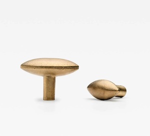 Almond Knob PewterCustom Finish Unique Design Solid <b>Brass</b> Coffee Bronze Konb <b>Drawer</b> Funiture Hardware - Product Image 1