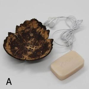 Nouveau porte-savon moderne et tendance pour salle de bain, étanche, en fibre de coco, avec ventouse, gravure laser du logo de la marque - Product Image 1