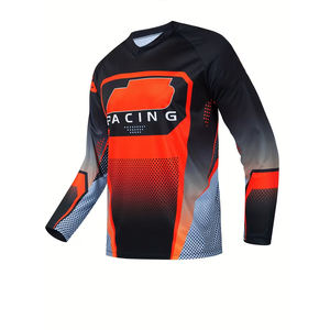 Camiseta de Ciclismo y Motocross Sublimada de Manga Larga al Por Mayor, Camiseta Ligera para Ciclismo de Montaña y Motocross para Adultos - Product Image 1