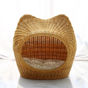 Muebles de ratán ODM para mascotas, casa para gatos de interior y exterior, casas para perros al precio más bajo, nido para mascotas hecho a mano - Product Image 5