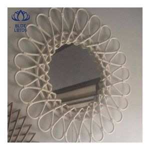 Miroir en rotin tressé de haute qualité 2026 – Décoration murale artisanale pour améliorer la réflexion de la lumière et sublimer l'intérieur de la chambre - Product Image 4