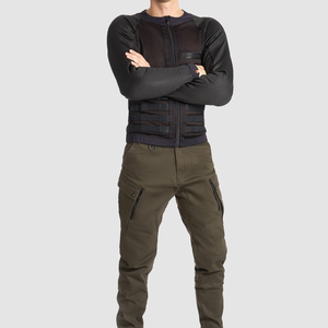 Jean Sportswear Biker Designer Grande Taille pour Homme Noir Gris Délavé Imperméable Séchage Rapide Respirant - Product Image 2