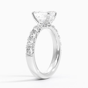 BOJ <b>Ring</b> 0128 <b>Emerald</b> Cut 925 <b>Silver</b> Luxe French Prong Setting Solitaire Diamond <b>Ring</b> 2ct D Color VVS1 Moissanite GRA Certified - Product Image 2