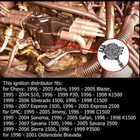 Distributeur d'allumage 12570426 01103417 01104078 01103976 01103917 12598210 93441559 pour GM CHEVROLET GMC