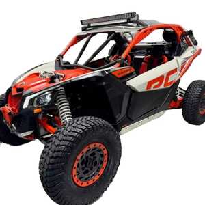 รถออฟโรด Polaris RZR RC สีแดงขาว รุ่น WI พร้อมไฟ LED บาร์ ยางขนาดใหญ่ ตามความต้องการของลูกค้า - Product Image 1