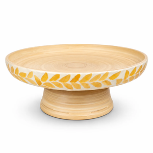 Soporte decorativo para pasteles de bambú hilado con incrustaciones de concha de capiz ecológico, ideal para Ramadán y Eid, de Vietnam. - Product Image 1