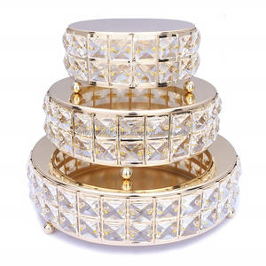 Hot Selling Wedding <b>Three</b> <b>Tiers</b> Tall <b>Cake</b> <b>Stand</b> With Round Placemats Displays Creative Engraving Designs Metal <b>Cake</b> <b>Stand</b> - Product Image 5