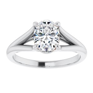 Oval Cut 7x9mm Moissanite <b>Solitaire</b> Engagement Wedding Promise <b>Ring</b> 925 Sterling <b>Silver</b> Gold Plated Luxury Prong Set Third Party - Product Image 1