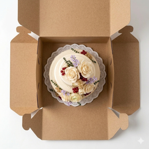 Eco-Friendly Rigid Corrugated Board Cake & Dessert <b>Boxes</b> with High Quality Material Anti-Shock Disposable for <b>Bakery</b> - Product Image 6