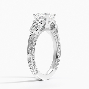 Bague BOJ 037 Coupe Princesse en Argent 925 Aberdeen Celtic avec Diamant Moissanite 2ct Couleur D VVS1 Certifiée GRA – Offre à Prix Réduit - Product Image 2
