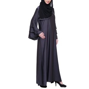 Abaya Urbaine à Capuche Sportive – Tenue Décontractée en Jersey Modeste avec Poches - Product Image 4
