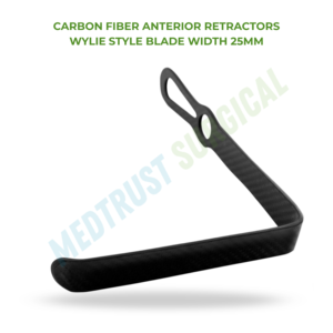 Retractores Anteriores de Fibra de Carbono Estilo Wylie, Ancho de Hoja 25mm, Instrumento Quirúrgico Neuroespinal para Exposición de Columna Cervical - Product Image 2