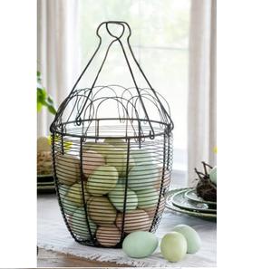 Porte-œufs en fil métallique au design unique et tendance pour la décoration et le rangement, à prix abordable - Product Image 2