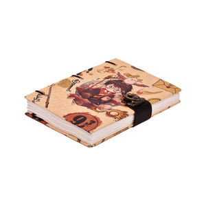 A5 Fantasy Theme Handmade Journal | Eco Friendly Hardcover <b>Lock</b> <b>Diary</b> Notebook with Fun Character Art Sketch <b>Diary</b> Writing Pad - Product Image 3