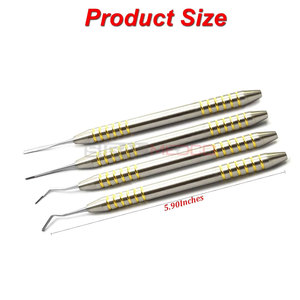 Periotome Gold Set 4 Manual Dental Surgery Implant Tools Gold Color Coated Periodontal Atraumatic Extraction Instruments CE - Product Image 2
