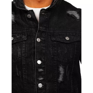Veste en jean pour homme style urbain, nouvelle conception, haute qualité, prix abordable, OEM, vêtement d'extérieur tendance - Product Image 4