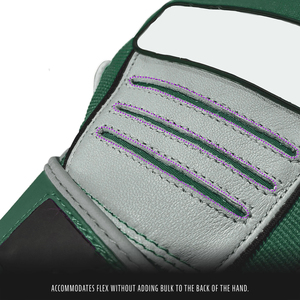 Gants de frappe en cuir vert avec paume rembourrée et fermeture auto-agrippante pour l'entraînement, unisexe adulte, design à doigts entiers - Product Image 5