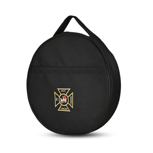 Premium Knights Templar Fatigue Cap Case Black Cordura Protective Travel Case with Custom Embroidery - Product Image 1