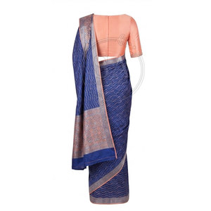 Sari pour femmes à la mode, robe traditionnelle indienne drapée, vêtements ethniques imprimés, broderie, vêtements pour mariage, événements et fêtes - Product Image 4