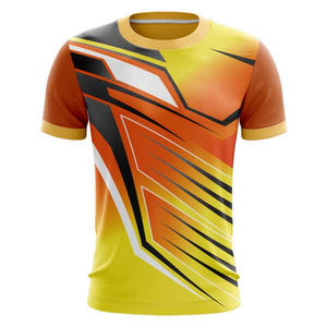 Nouveauté : T-shirt respirant pour homme, imprimé sur toute la surface, personnalisé en coton, sublimation avec tissu tissé polyester/coton imprimé - Product Image 3