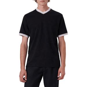 เสื้อยืดลำลองผู้ชายทรงเข้ารูป ผ้ายืดผสมโพลีเอสเตอร์ 150 กรัม ผ้าถัก คอโอ แขนสั้น ระบายอากาศได้ดี ลายพิมพ์ 3 มิติ แบบเรียบ - Product Image 4