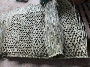 Artisan Handmade Palm Leaf Thatch Roofing Umbrella 2.2m Customizable Eco-resort Glamping Tiki-Style Event - Product Image 4
