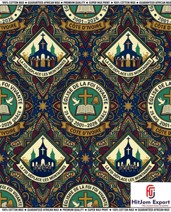 Premium Customized African Wax Print Fabric Supplier Church Anniversary Celebration Convention Uniform Textile Manufacturer - Product Image 6