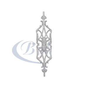 Balaustre de Hierro Fundido Ornamental Moderno de Balaji Metals para Barandillas de Balcón, Diseño sin Marco, Resistente al Óxido y al Agua, Garantía de 5 Años - Product Image 1