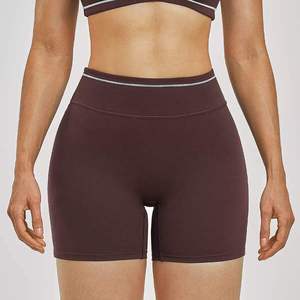 Private Label Yoga Exercise <b>Shorts</b> Women High Waist Exercise <b>Shorts</b> Fitness <b>Shorts</b> With Pockets - Product Image 5