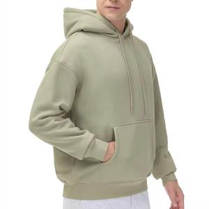 Athletic Blank High Quality Hoodie Wholesale 400 Gsm Fleece Thick <b>Sweatshirts</b> Mens Custom Plain Street Hoodies - Product Image 4