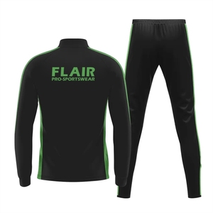 Men's <b>Retro</b> High Quality Soccer Jersey Track Suit Winter Sports Set with Customizable Name and Logo Printing - Product Image 4