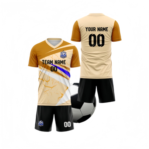 Tenues de football colorées rétro avec cordon de serrage, 100% polyester, séchage rapide, respirantes et légères pour l'entraînement au football - Product Image 1