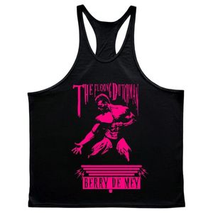 Camisetas sin mangas de verano para hombre, chaleco transpirable de algodón en forma de I, sudadera sin mangas para exteriores, camisetas deportivas para Fitness - Product Image 5