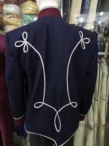 New Imperial Hussar Cosplay Black <b>Men's</b> <b>Jackets</b> British Napoleon Costume Uniform Coat Parade Custom Made Vintage <b>Jacket</b> - Product Image 5