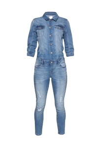 Combinaison en jean moulante respirante pour femme, de haute qualité, à prix abordable, fabriquée au Bangladesh - Product Image 2