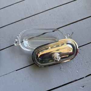 Rustproof Stainless Steel Butter Dish with Lid for <b>Kitchen</b> <b>Storage</b> - Product Image 1