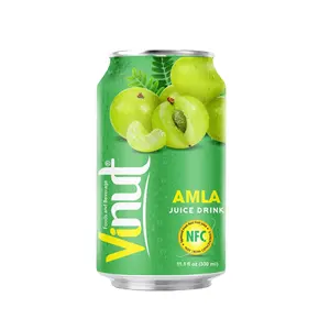 330ml VINUT 100% Natural Cold-Pressed Pasteurized OEM service Suppliers Canned Amla Juice drink
