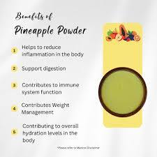 Poudre de jus d'ananas biologique séchée par atomisation (Ananas Comosus) 100% Solides de jus d'ananas Solubles dans l'eau Approvisionnement en vrac - Product Image 3
