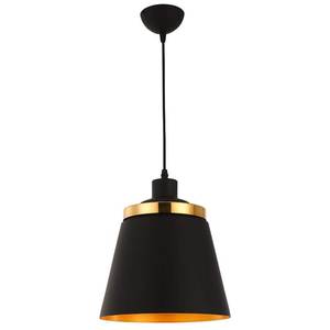 Black Rectangle Metal Pendant <b>Light</b> E27 LED 3500K Warm White with Gold Trim Voice Control Adjustable Height for <b>Dining</b> - Product Image 1