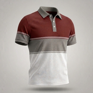 Polo en Coton Tricoté de Luxe pour Homme – Haut d'Été Professionnel avec Broderie 3D, Séchage Rapide et Respirant - Product Image 4